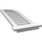Ekena Millwork Quarter Round Top Right Surface Mount PVC Gable Vent w/ 2"W x 2"P Brickmould Sill Frame, 12"W x 38"H GVPQR12X3803SN - alternate 4
